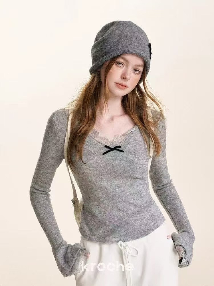 2025毛衣厚款长袖圆领女装毛针织衫