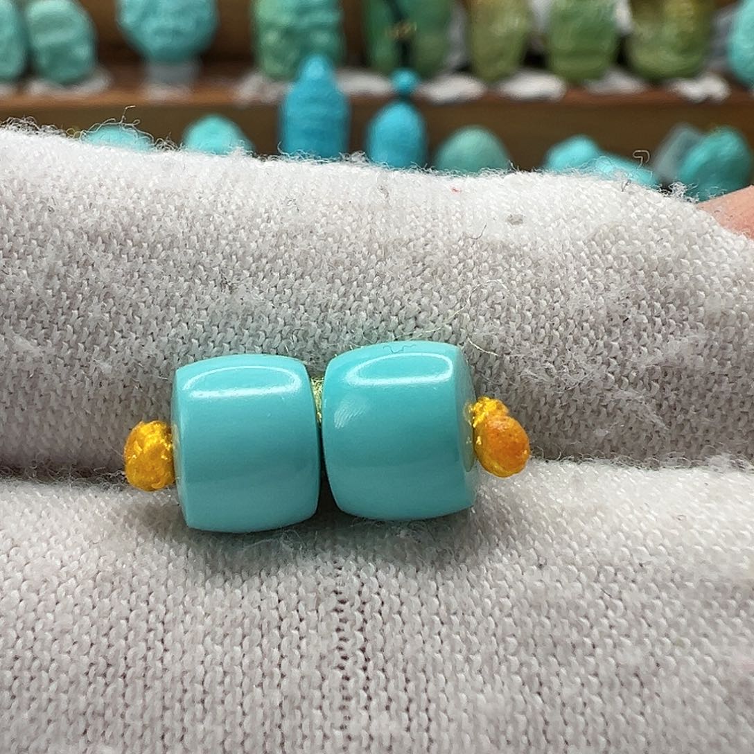 绿松石直切珠 未镶嵌