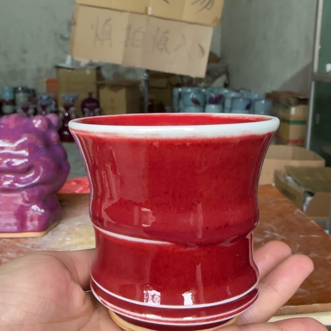 摆件郑家钧窑摆件微瑕