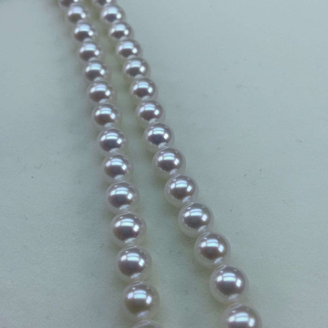 8/9镜面光照人影正圆几乎无暇毕业银S925镶嵌淡水珍珠