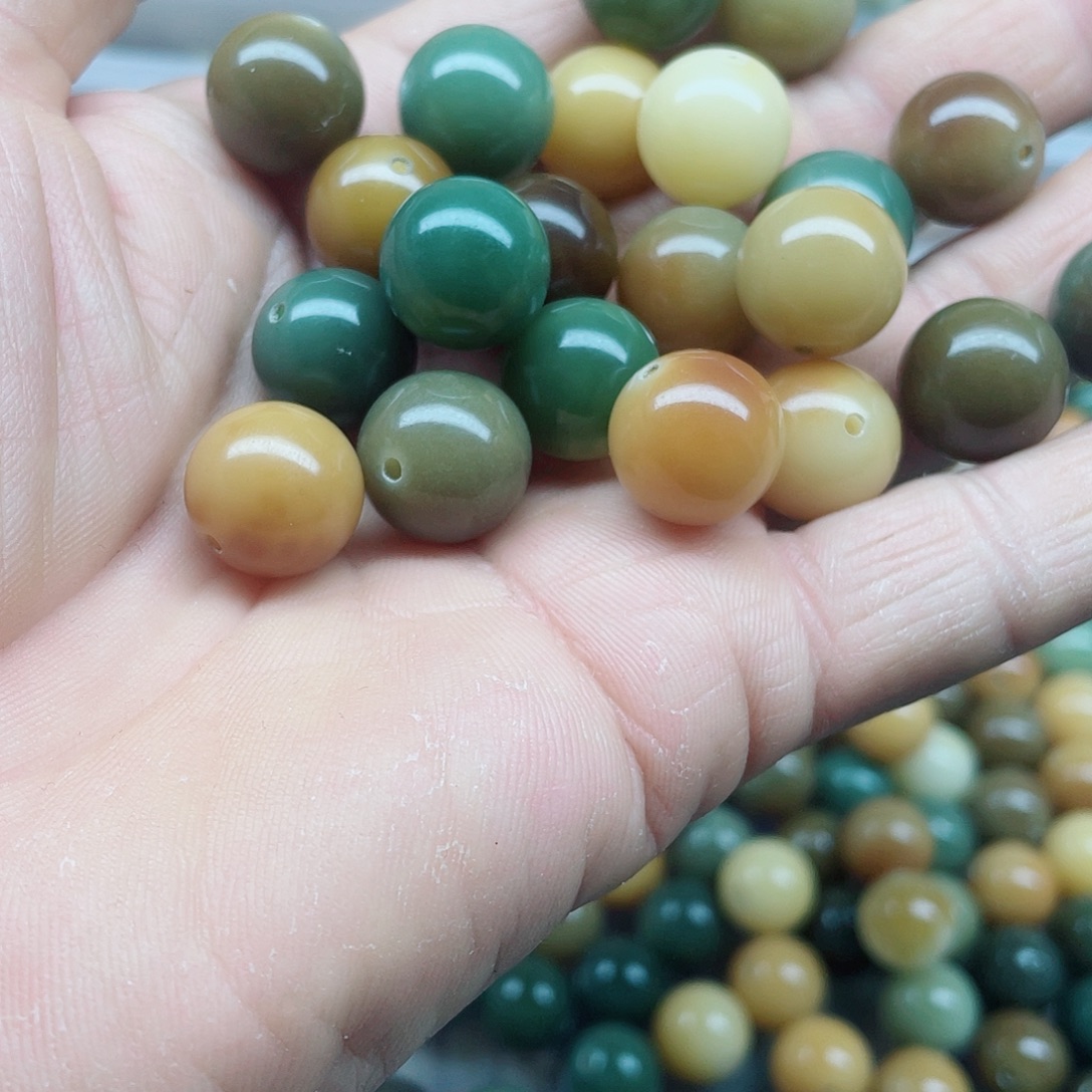 木***火吊坠白玉菩提14精品多宝圆60颗