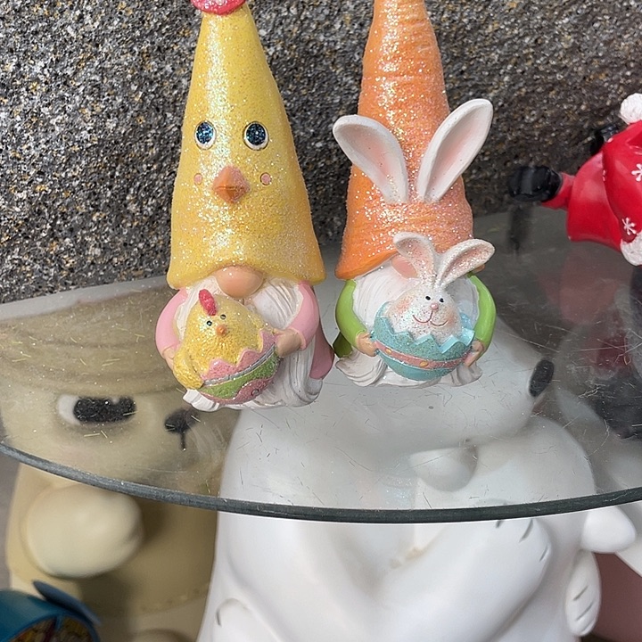 树脂可爱地精两个