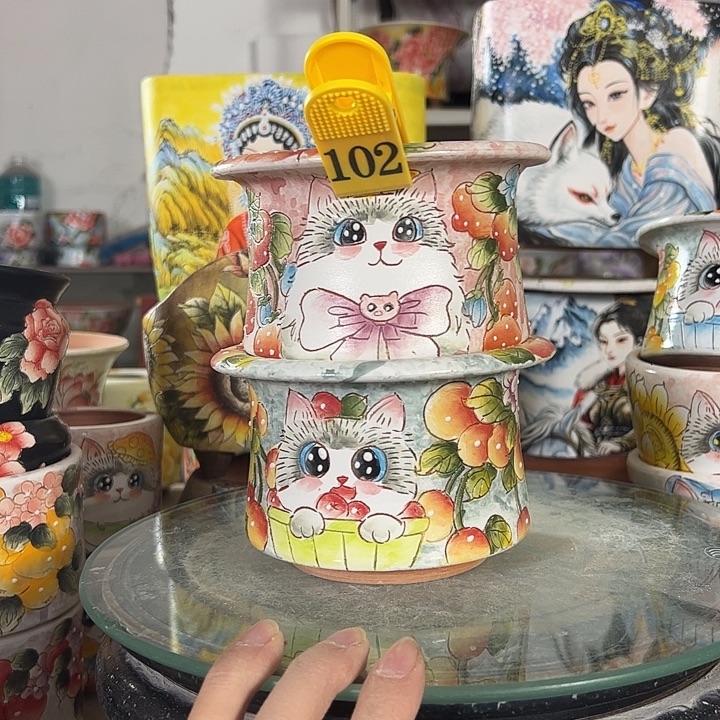 景德镇手绘花盆性价比超高