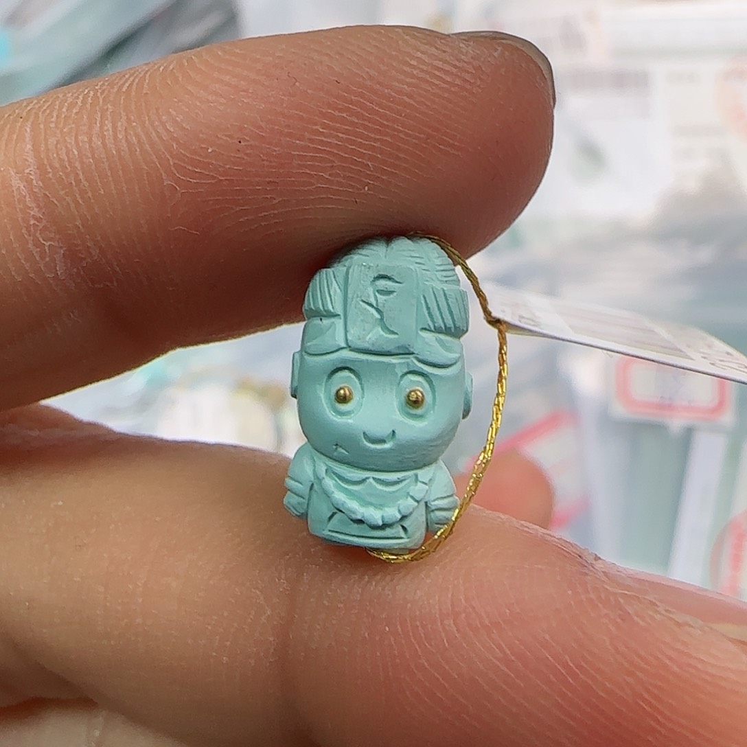 绿松石珠宝半成品银S925镶嵌
