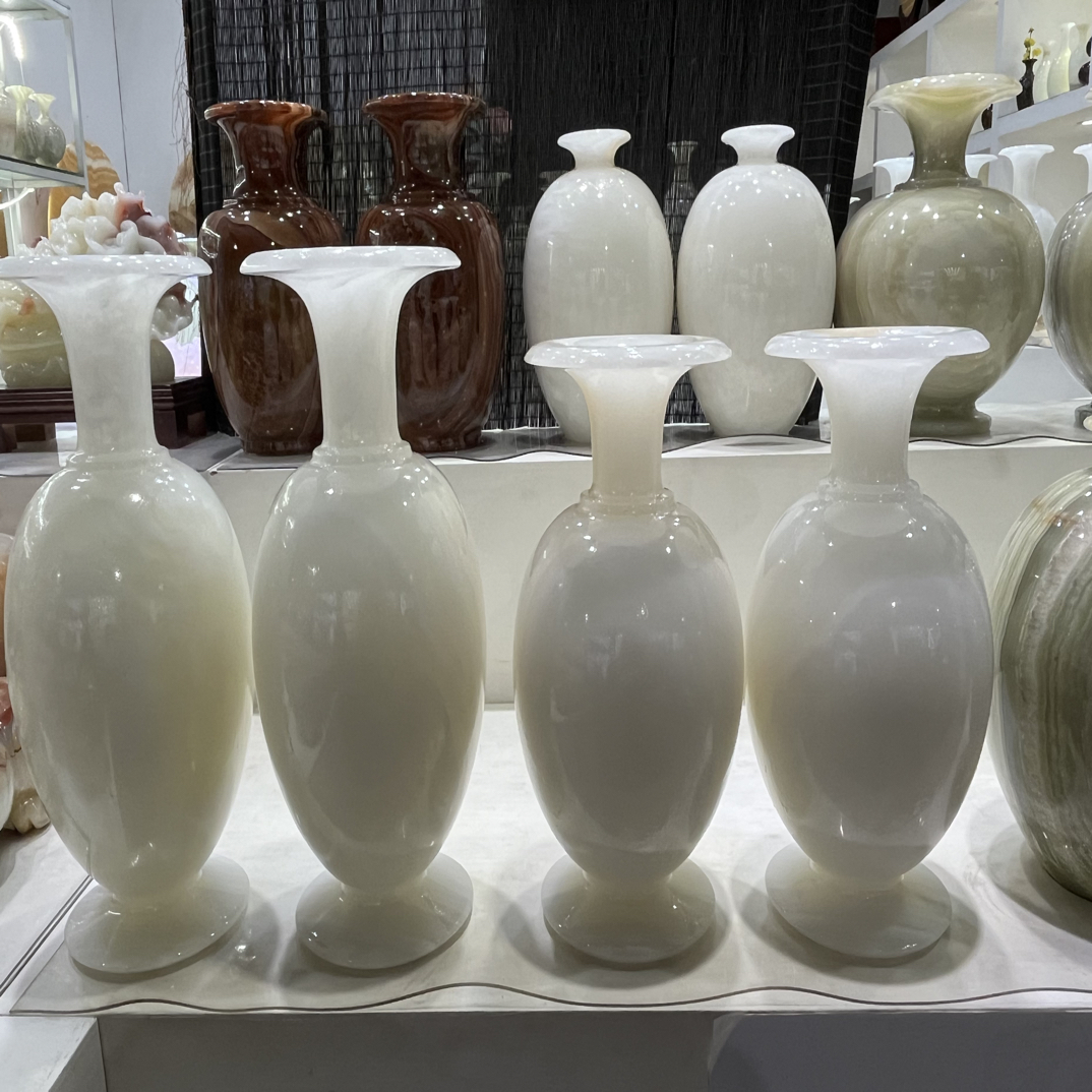 阿富汗玉花瓶摆件居家摆件别墅装修装饰