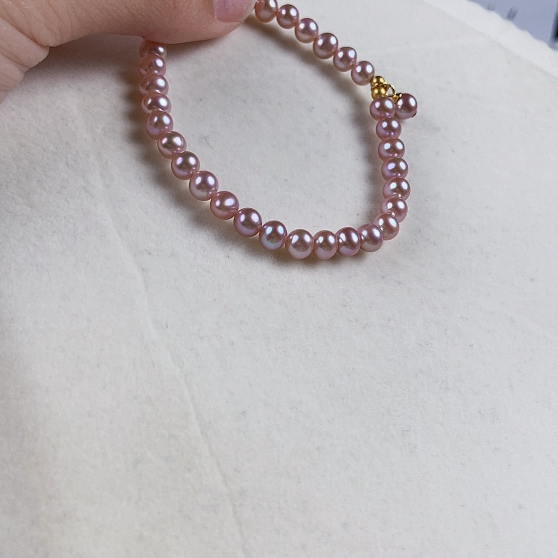 淡水珍珠手绳银S925镶嵌