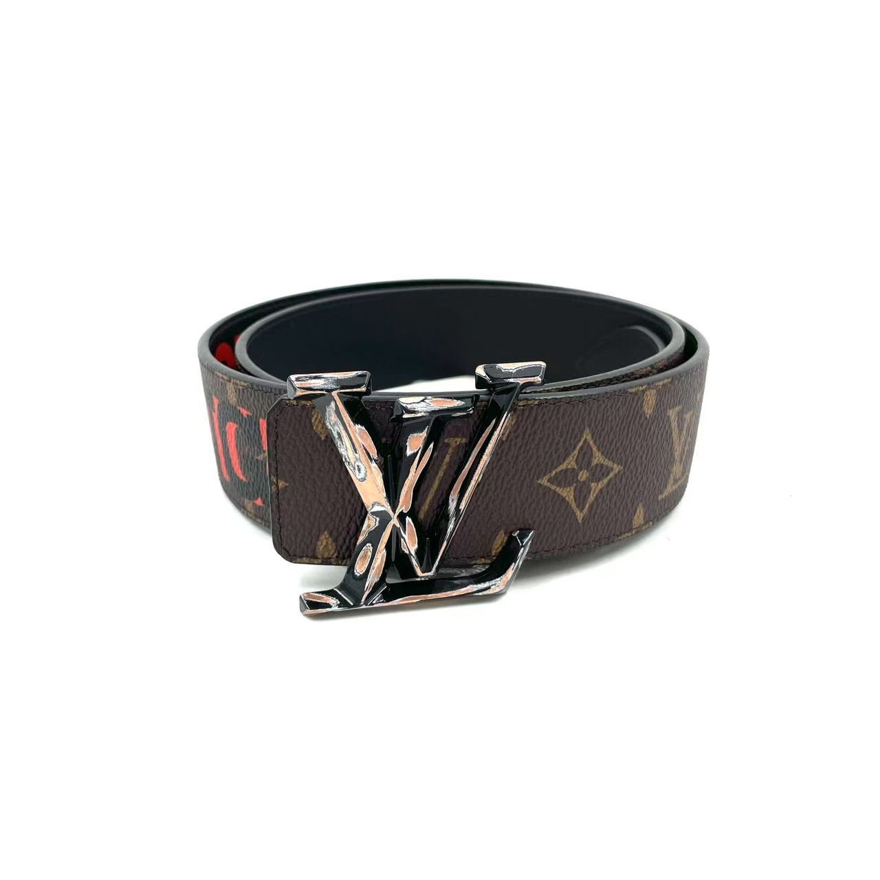 全新未使用 LouisVuitton/路易威登 Lv城市限定老花腰带/S85