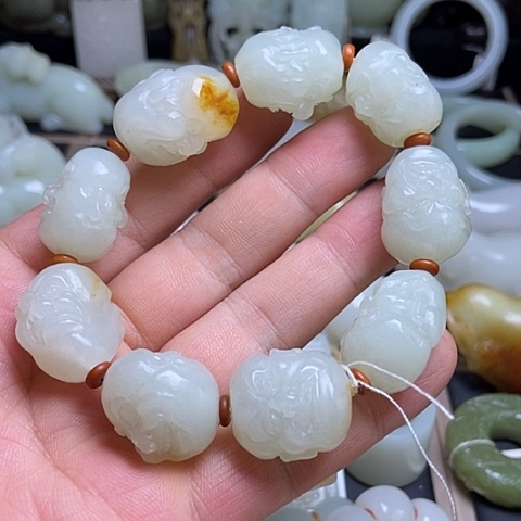 和田玉未镶嵌吊坠(不含链)