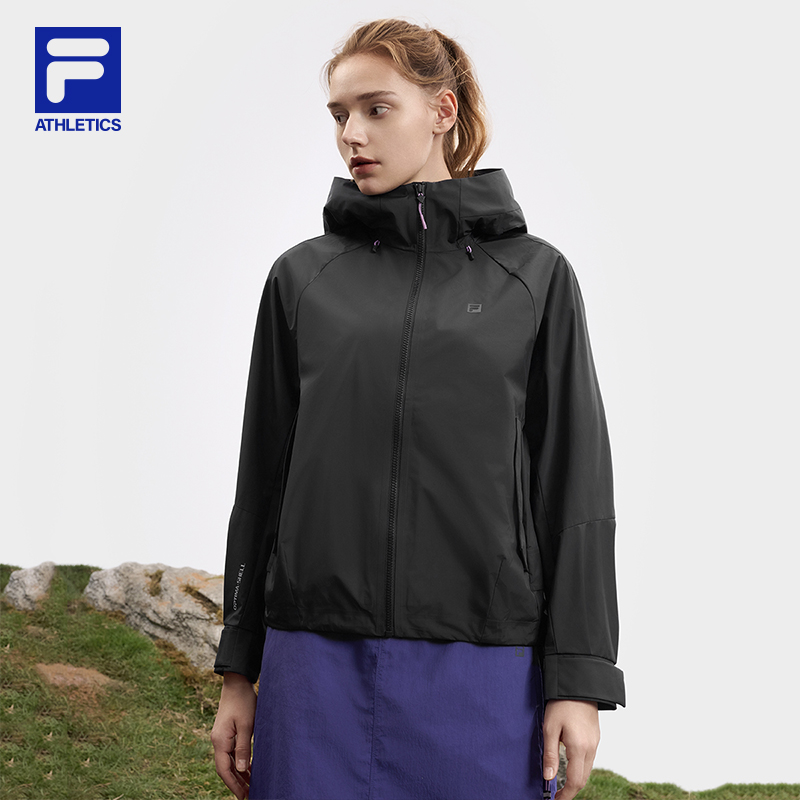 Fila/斐乐X敦煌博物馆联名女士户外复古运动梭织上衣A11W517717F