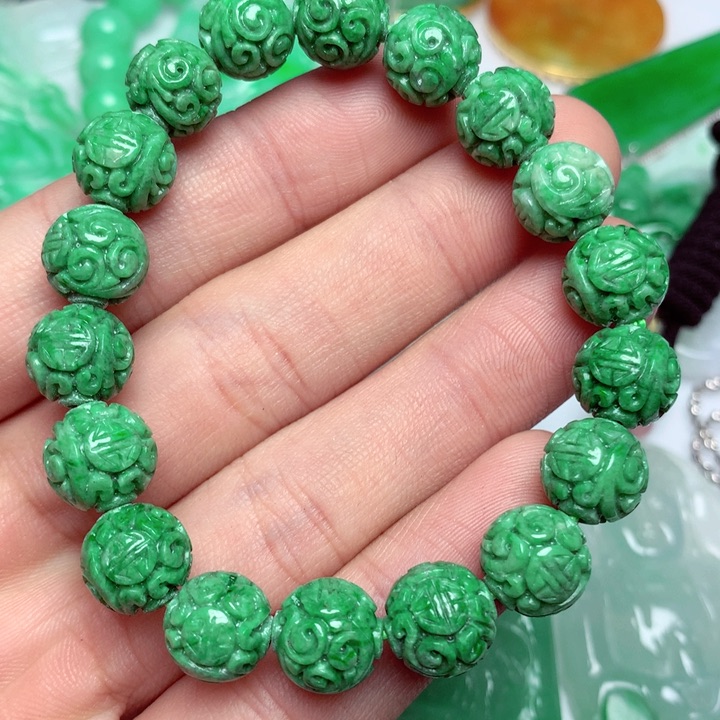 翡翠手串未镶嵌a货