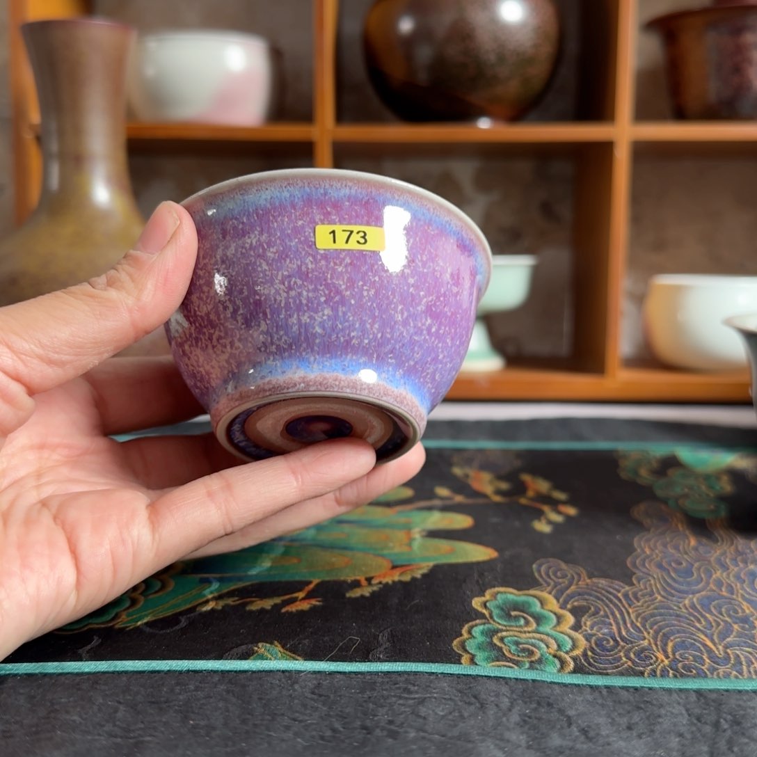 瓷片蘭山窑 手作器物173正品