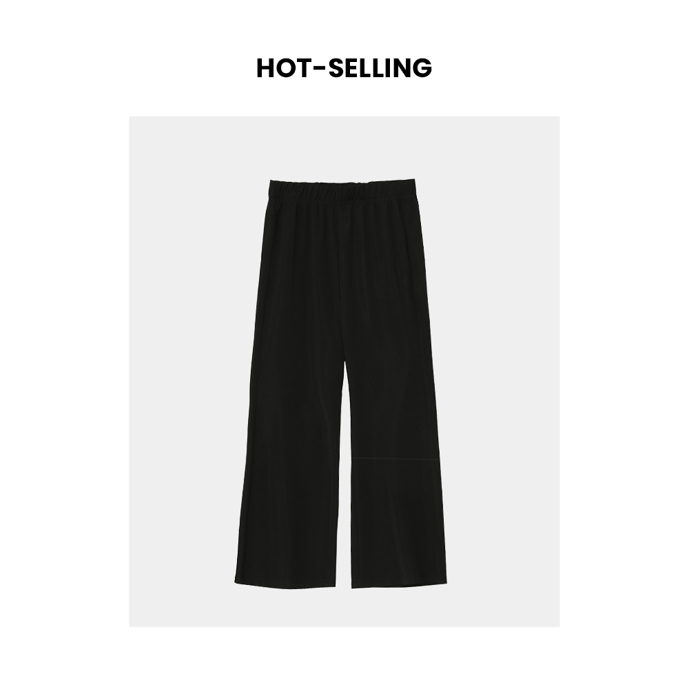 【年末大清清】MJ286薄款长短款垂感喇叭裤气质 高腰长裤宽松女裤