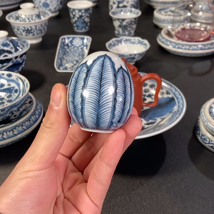 陶景德镇陶瓷芭蕉盖置