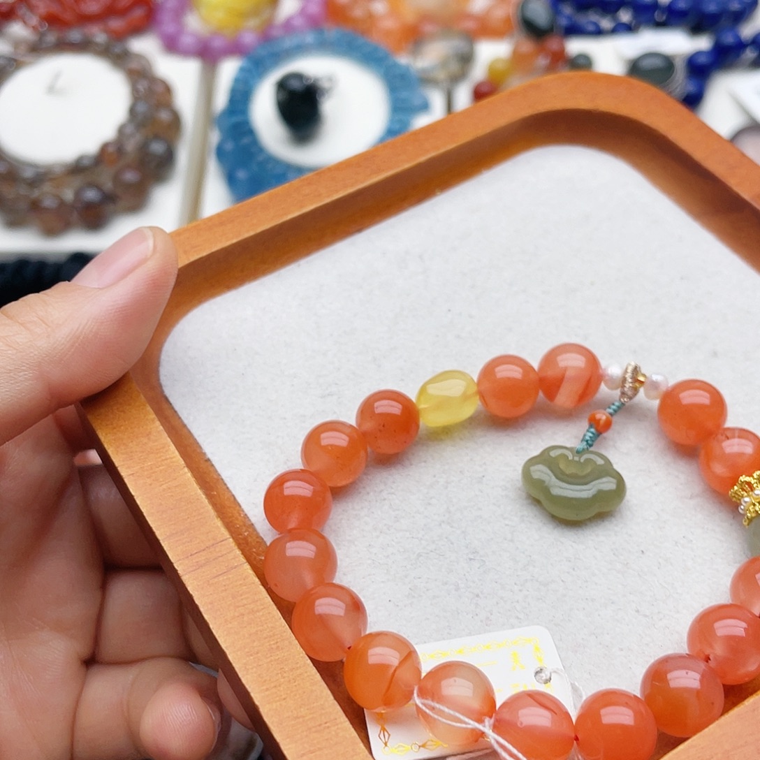 戒指银S925镶嵌烟晶