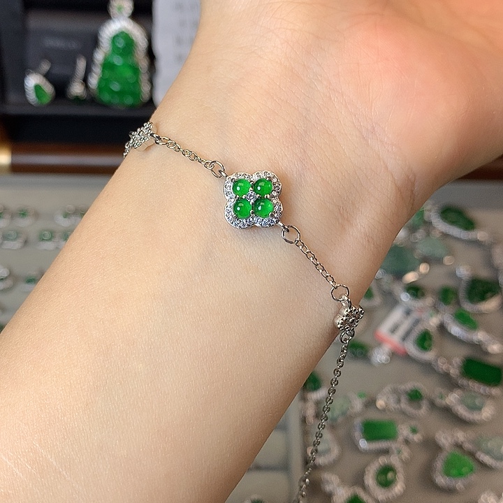 翡翠未镶嵌手链手链