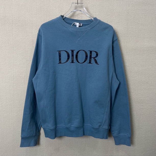 99新 DIOR/迪奥 经典刺绣logo圆领卫衣/尺码L