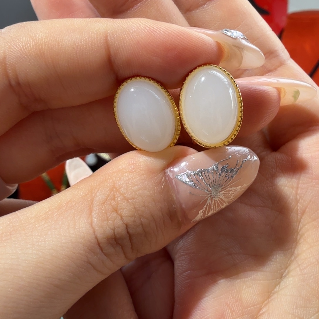 和田玉银S925镶嵌颈饰