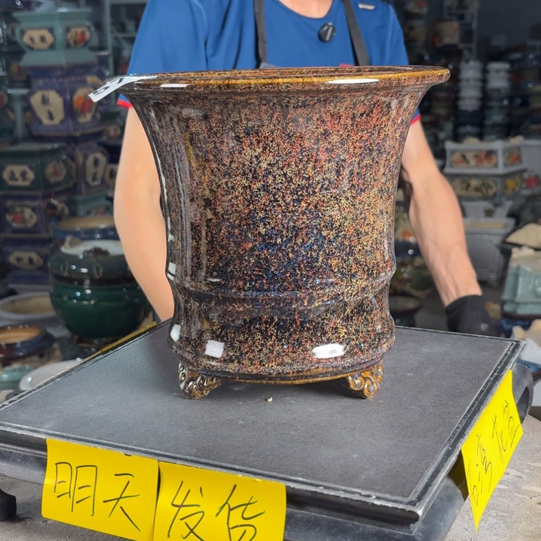 一风堂石湾花盆 内17*19编号577