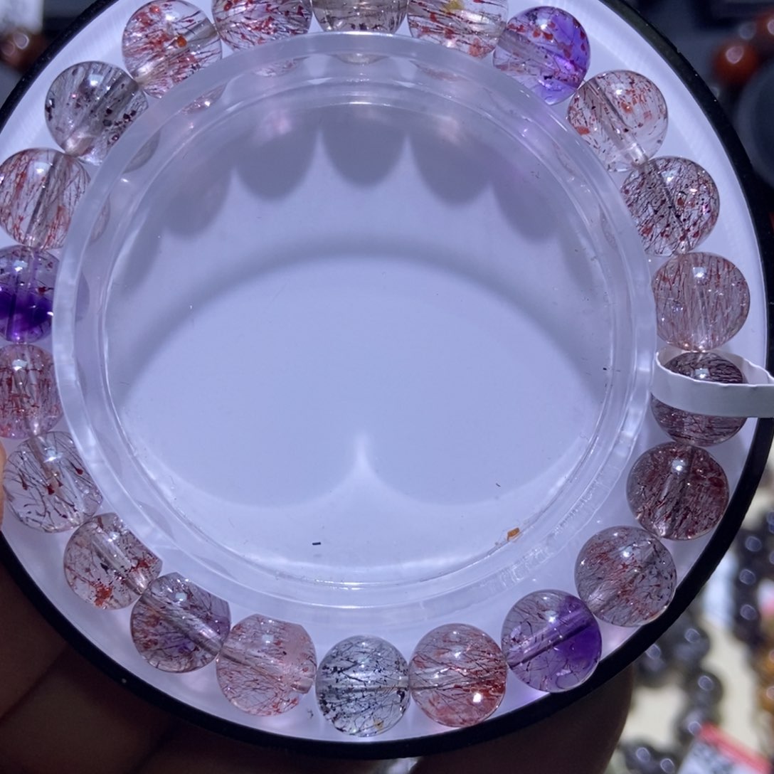 水晶手串未镶嵌彩彼岸花8.8