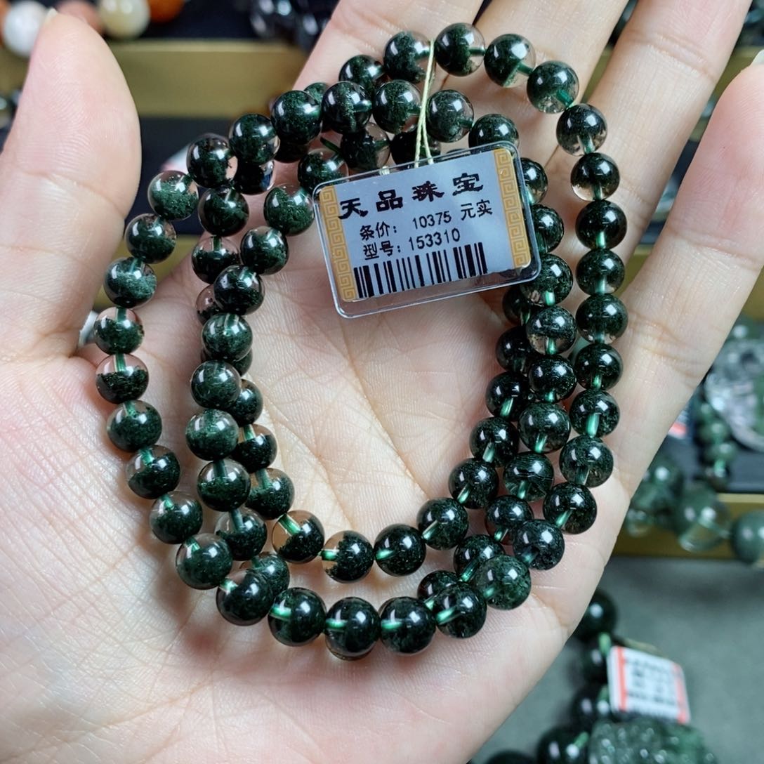 水晶手串未镶嵌绿幽灵153310