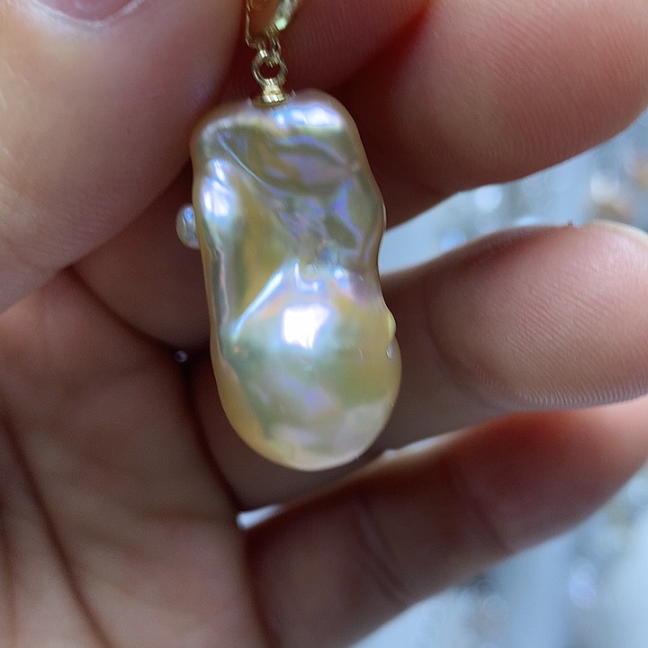 巴洛克银S925镶嵌淡水珍珠