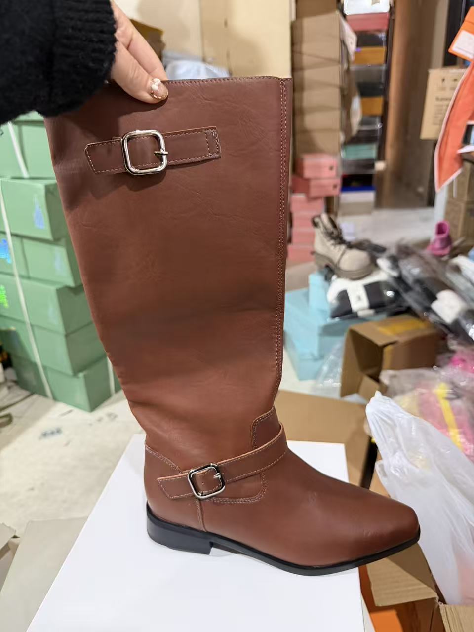 B-675  新款百搭舒适长靴996-11