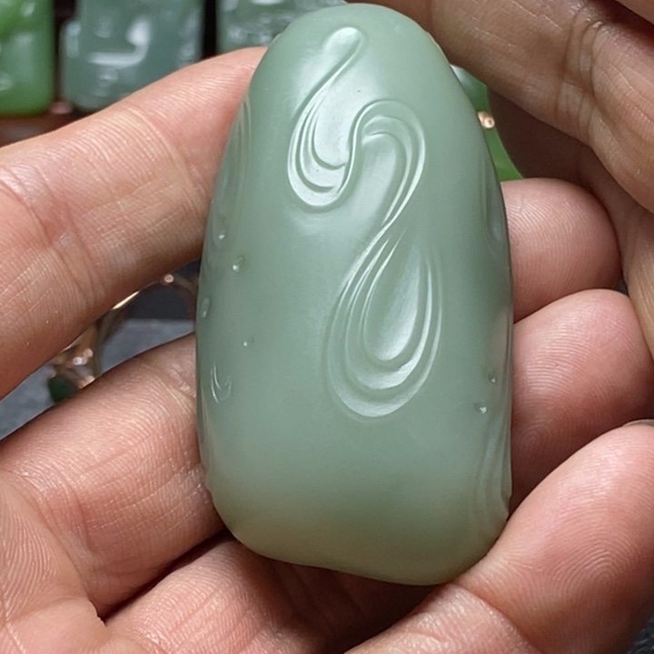 和田玉（碧玉）未镶嵌挂件?****?