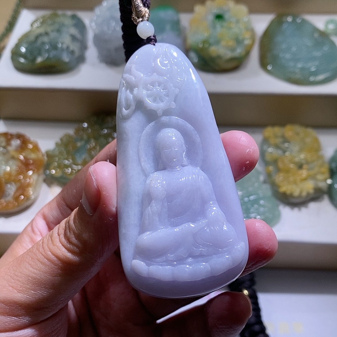 【闪购商品】翡翠颈饰未镶嵌阿咪