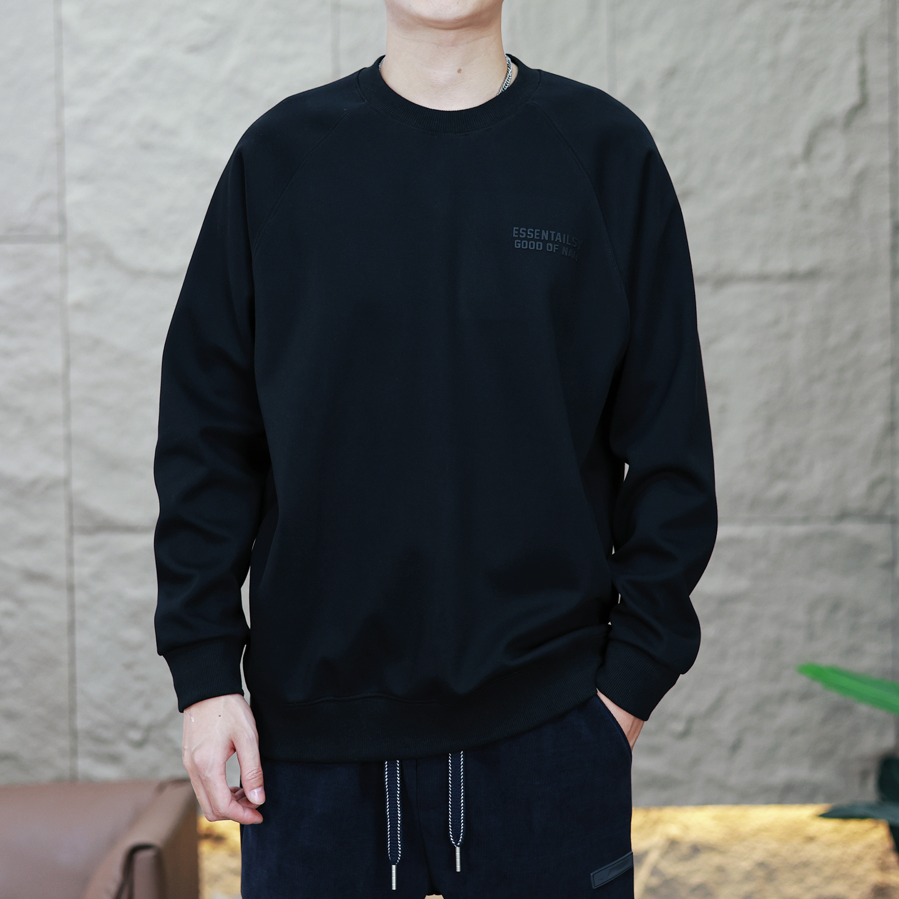 秋季宽松百搭男士上装衣服设计感宽松版型外穿简约男款