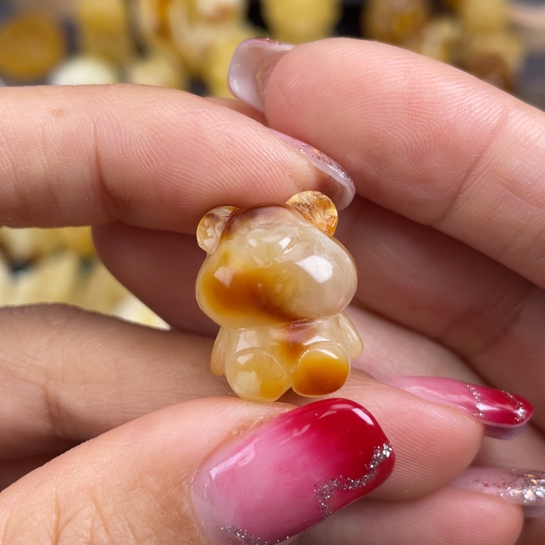 琥珀裸石未镶嵌蜜蜡