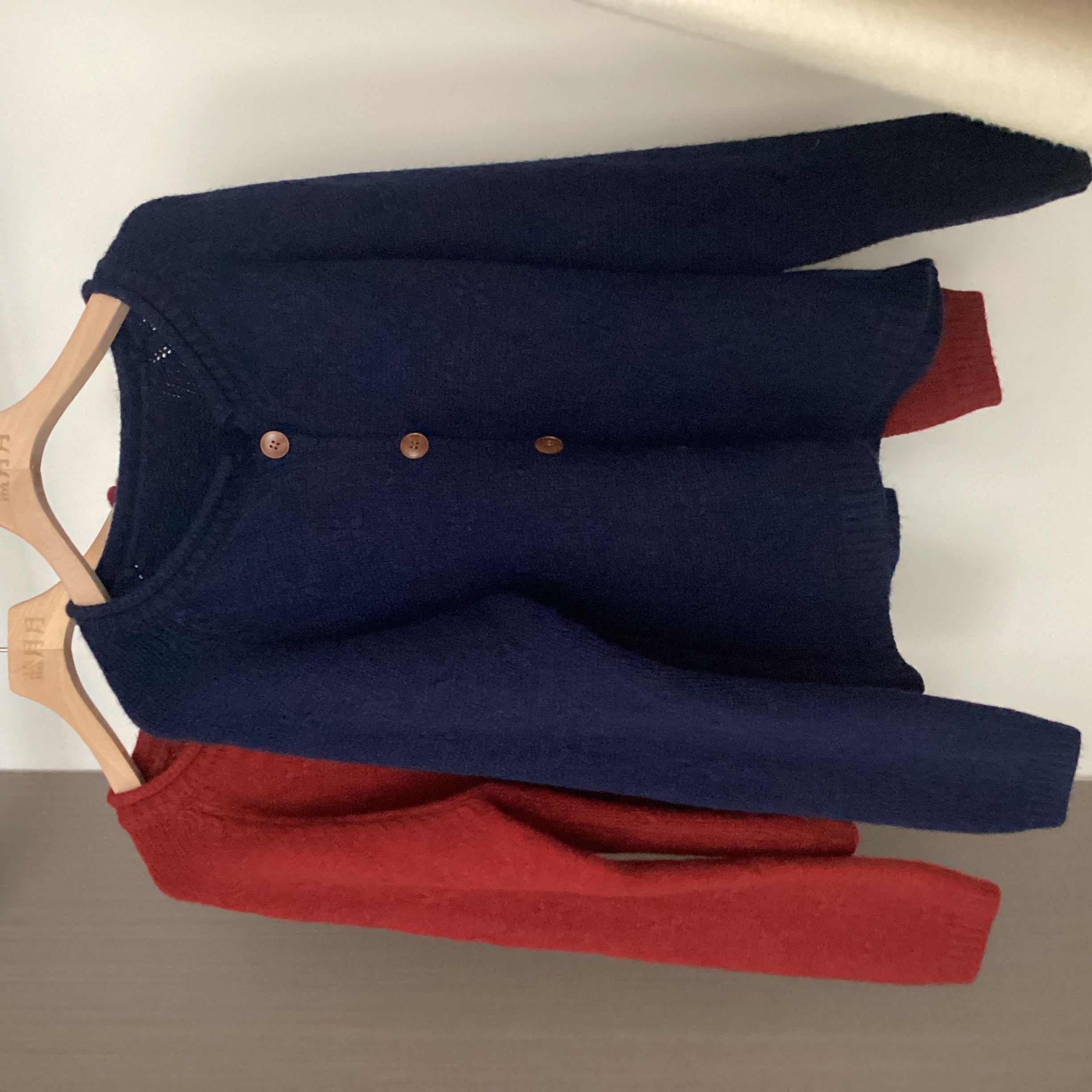 014 卷边圆领插肩袖毛衣开衫宽松针织外套秋