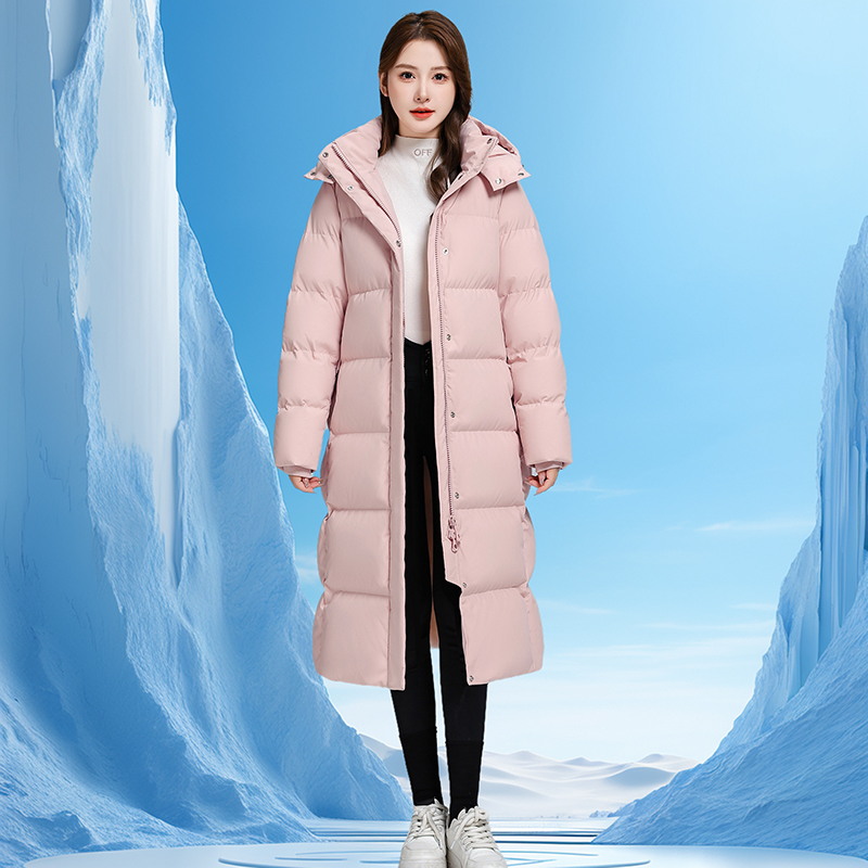 2025超厚长款过膝90%白鸭绒羽绒服极寒男女同款时尚保暖抗寒-40度