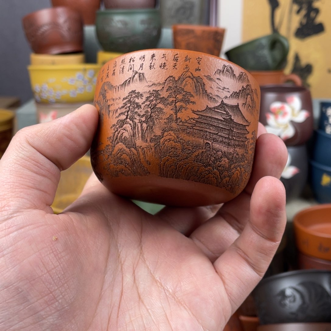 紫砂茶杯紫砂茶杯