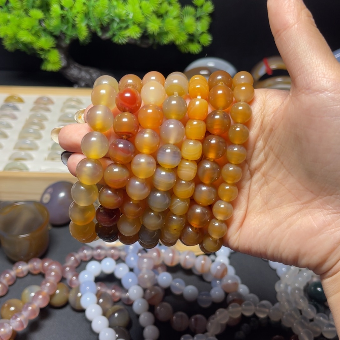 玛瑙/玉髓未镶嵌手链