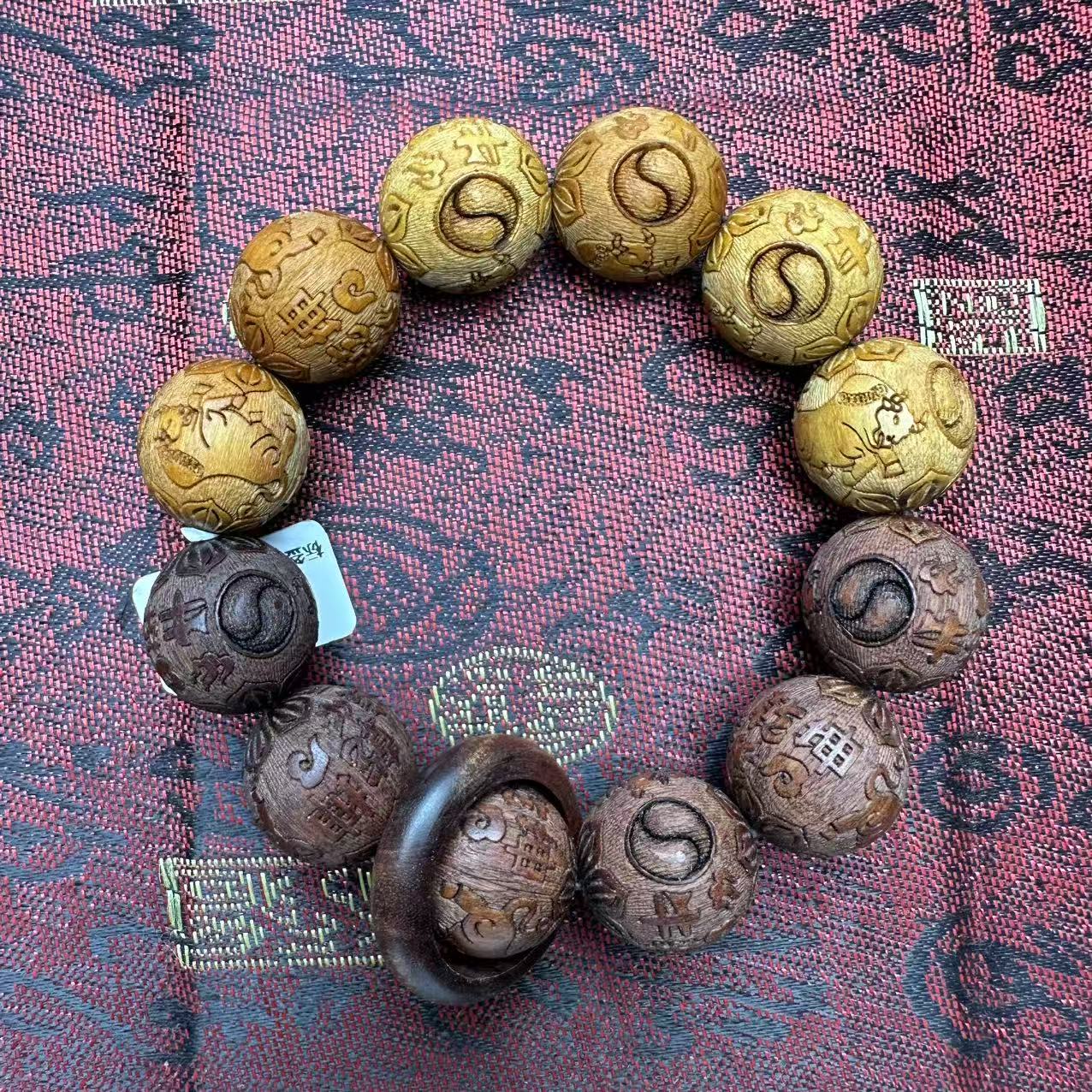 （开总文玩）天然沉香木串108