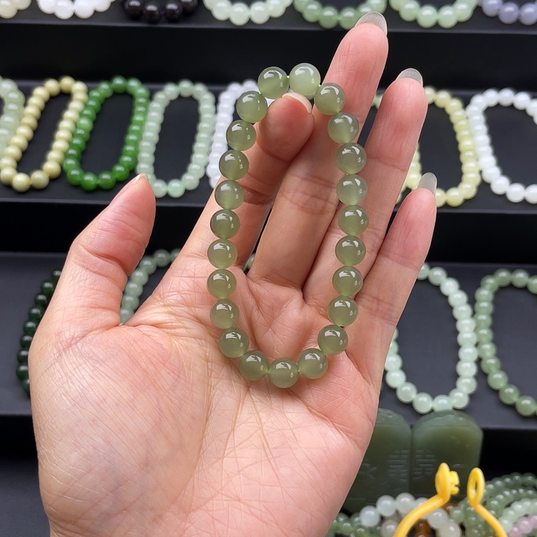 和田玉未镶嵌手链