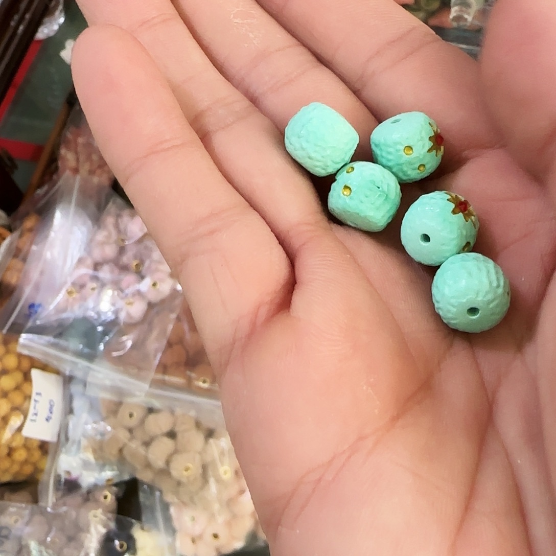 水晶未镶嵌手链日月星桶珠