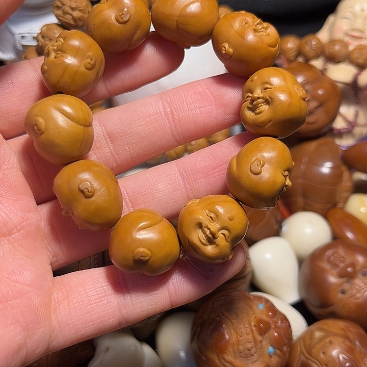 橄榄核手串/手链十分开心