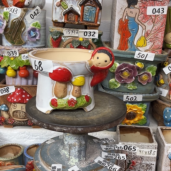 粗陶材质多肉花盆