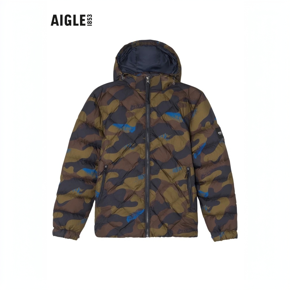  AIGLE艾高秋冬男士保暖防泼水白鹅绒户外可TK羽绒服外套N648