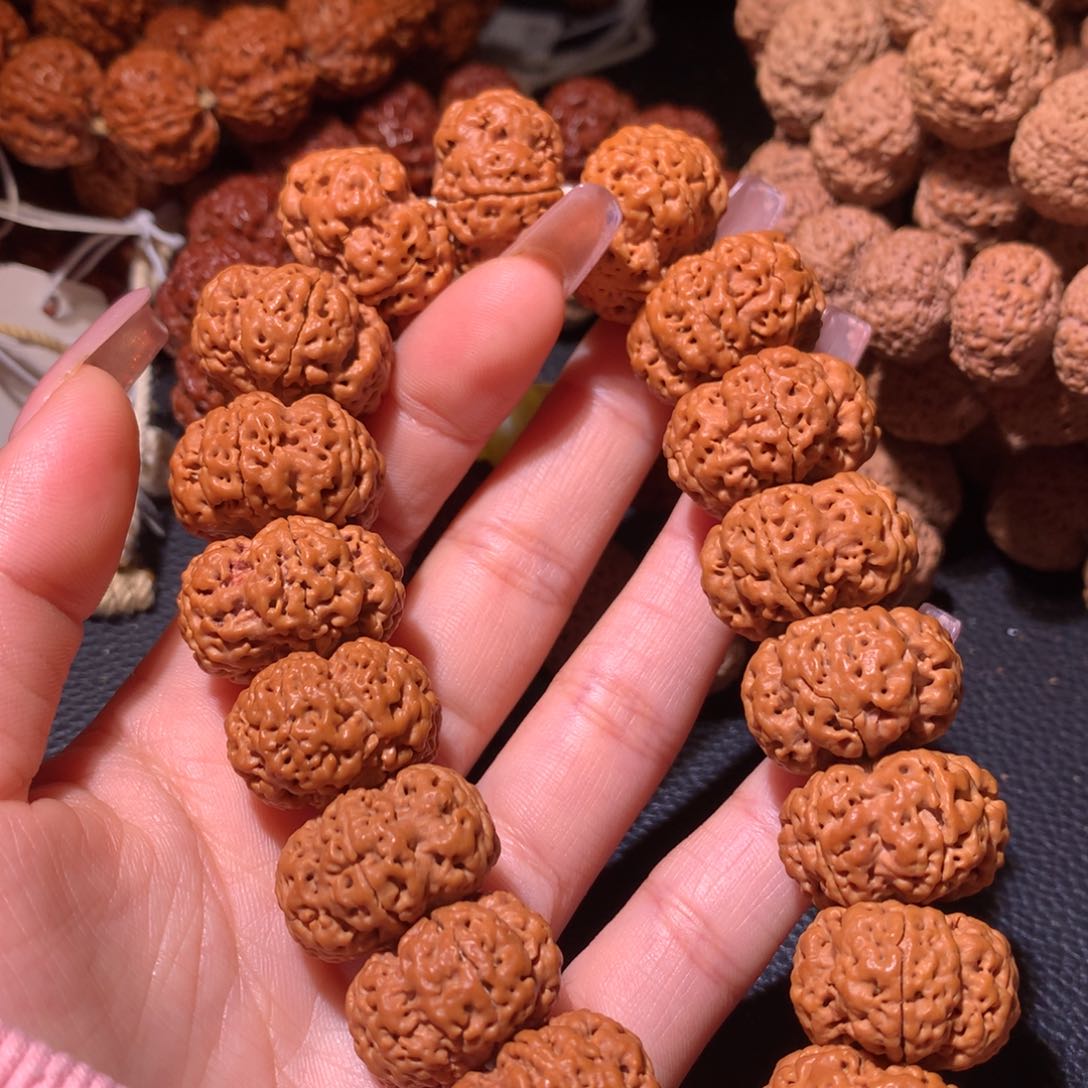 金刚菩提手串23+夹板纽扣定制