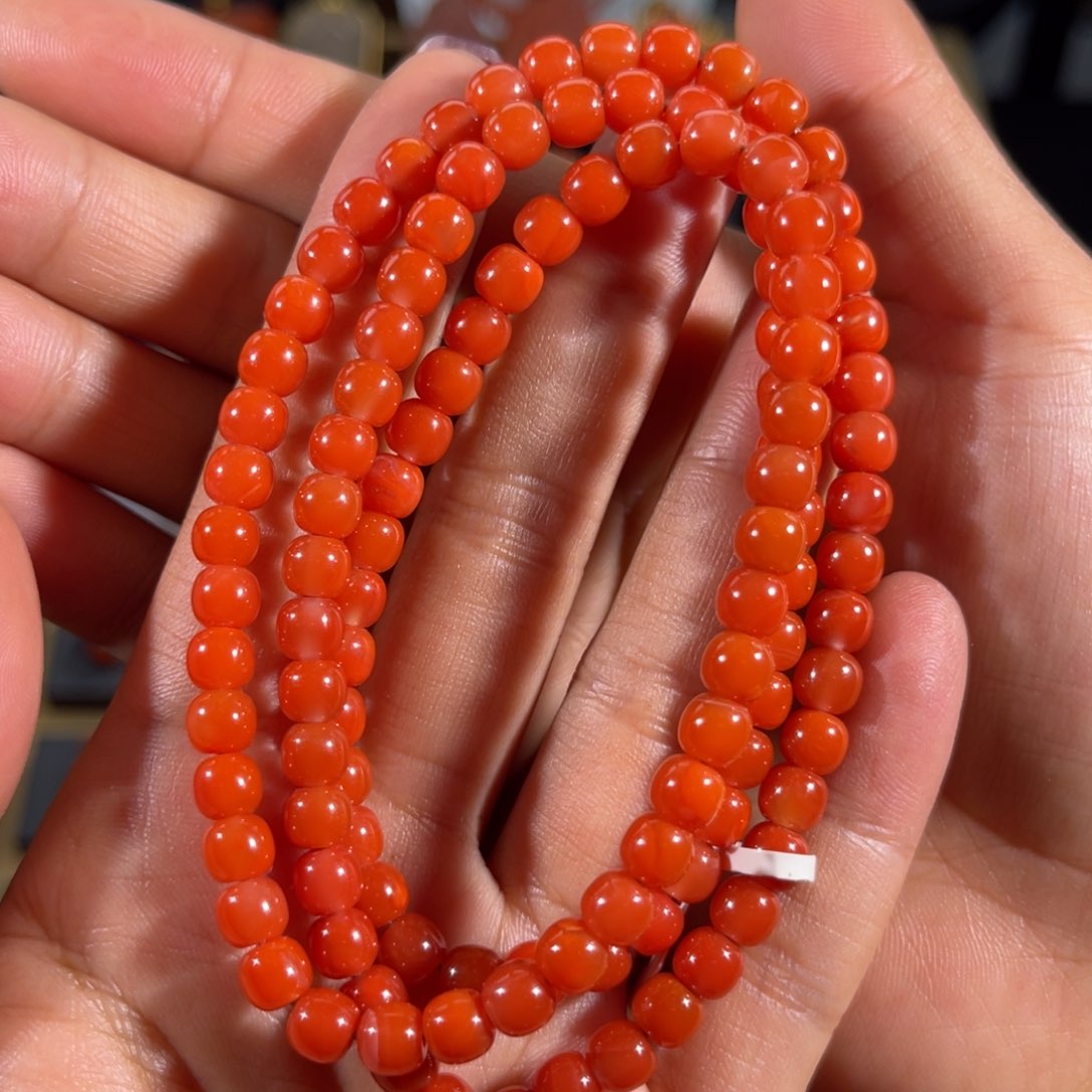 南红玛瑙冷水河多圈5.5未镶嵌