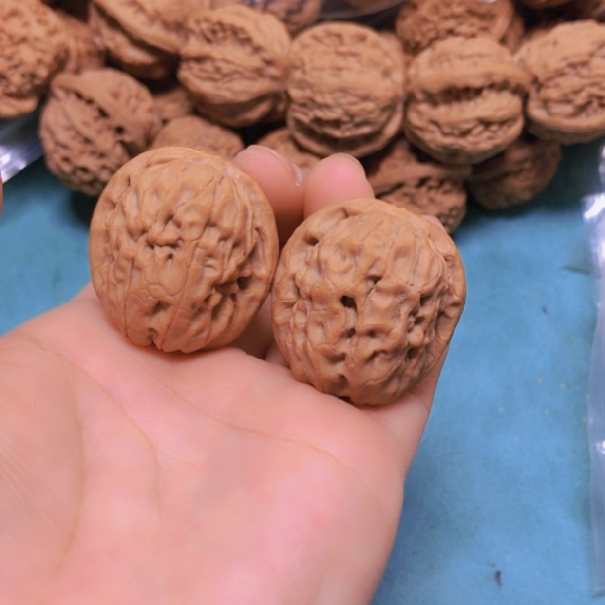 【闪购商品】把件核桃31甲骨纹修尖