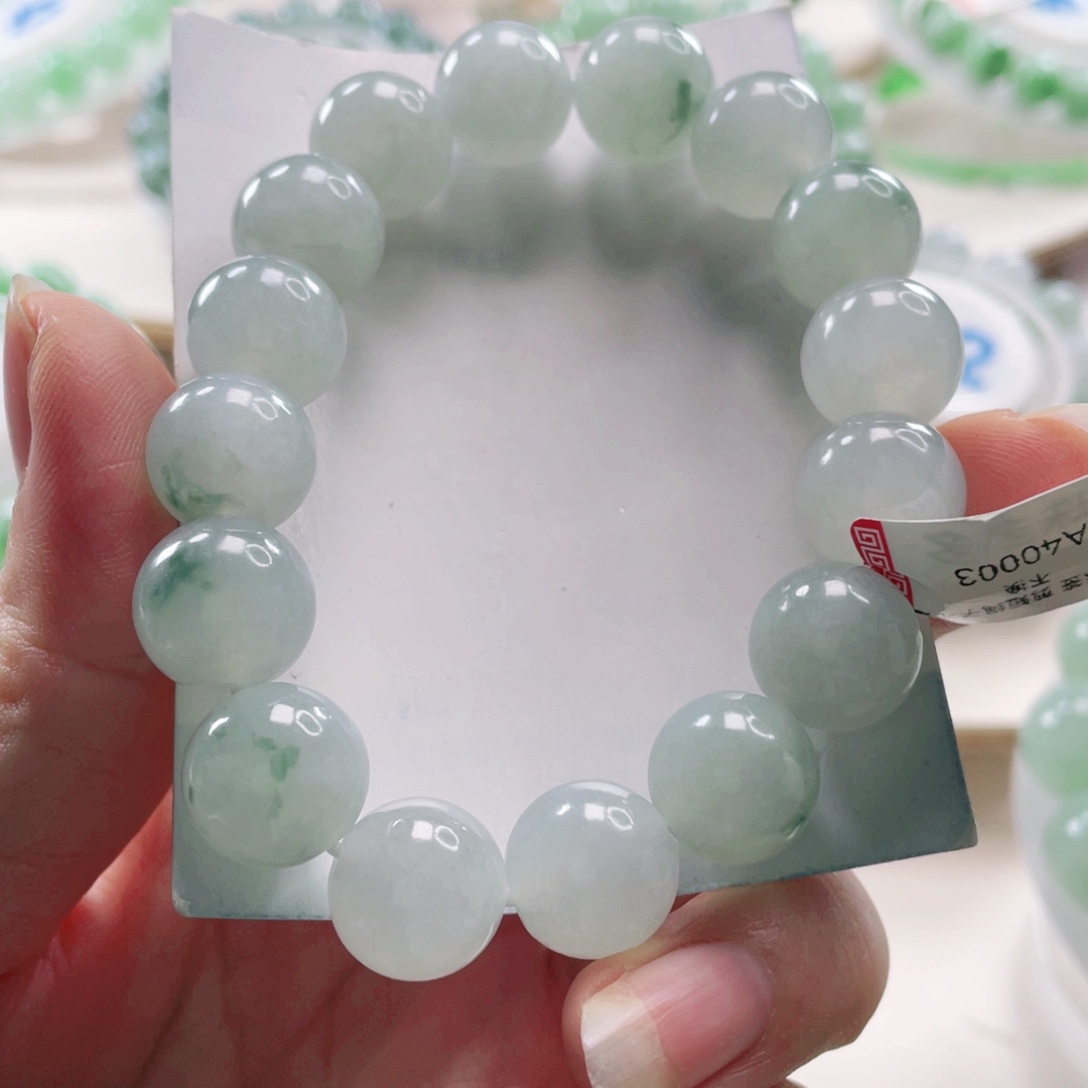 翡翠未镶嵌手链手串13+
