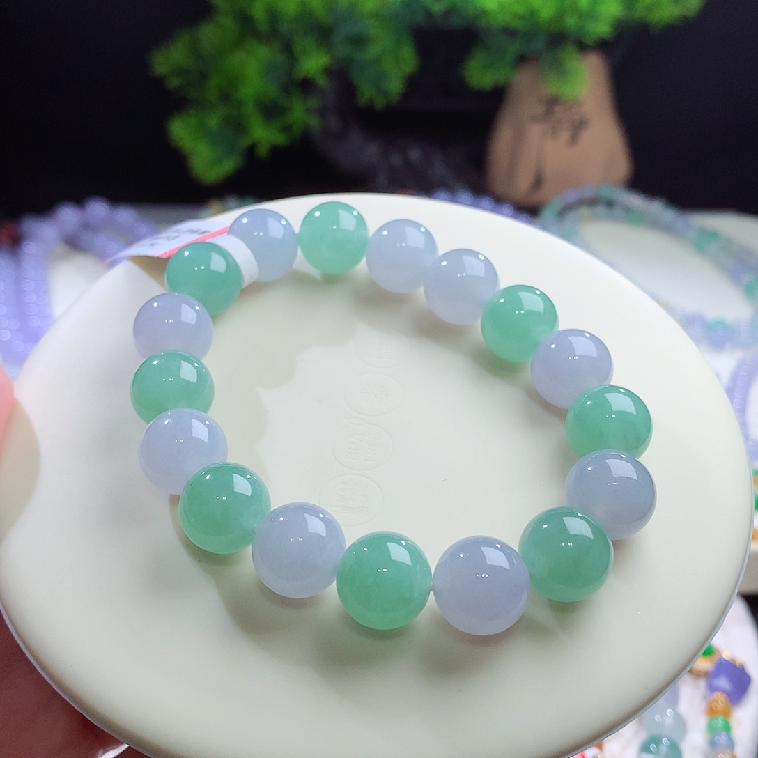 未镶嵌手串翡翠卡12mm