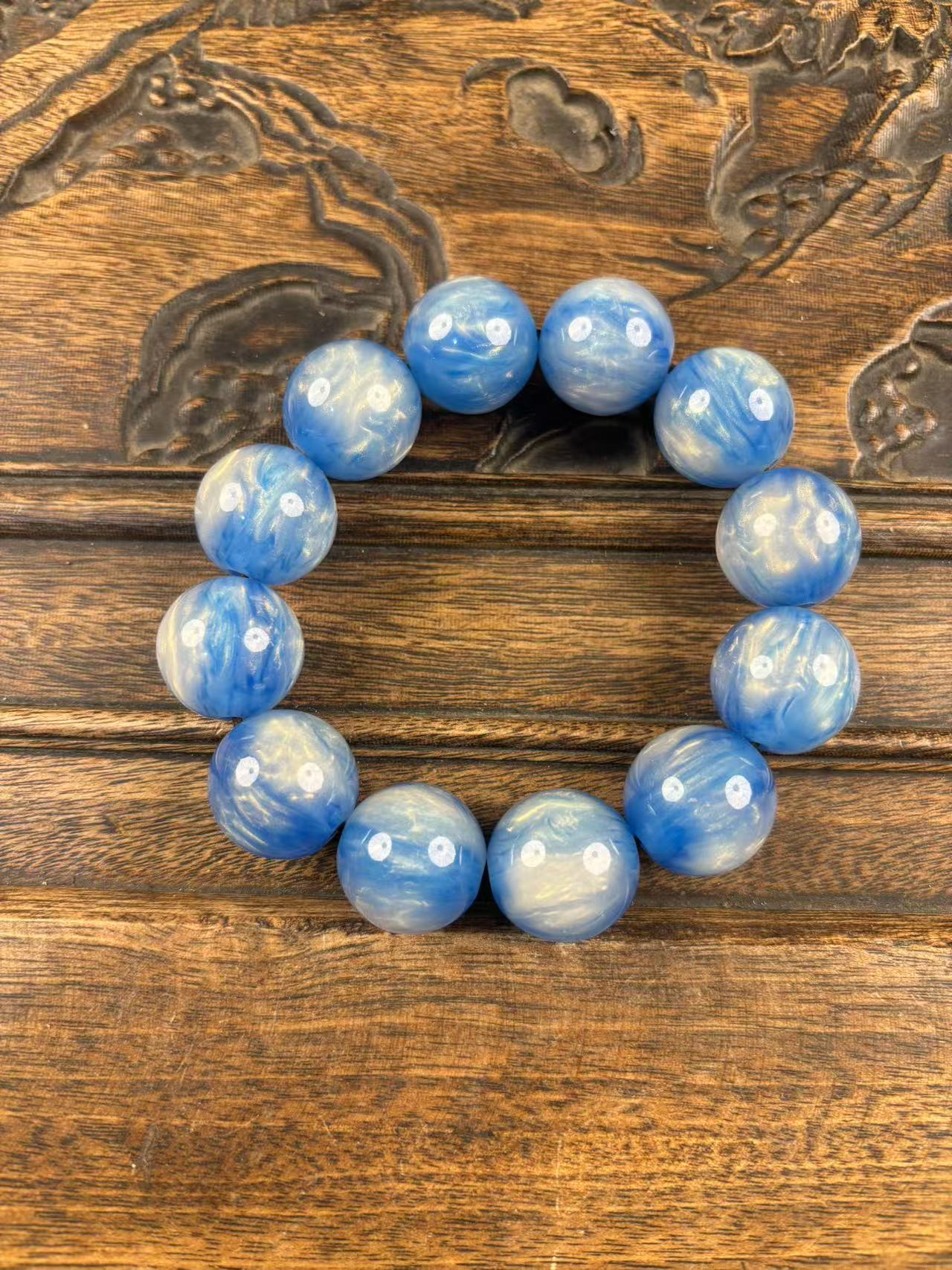 金丝天空蓝柳一串{小七甄选}