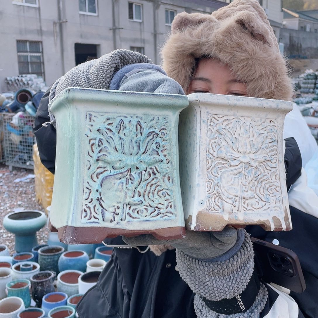 红陶王嫂花盆0113-509