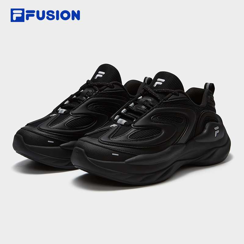 FILA FUSION时尚潮流舒适休闲冬男款厚底跑步未来潮鞋T12M441119F
