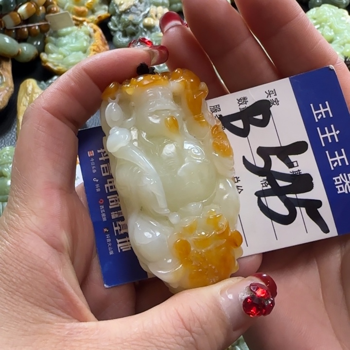 和田玉手把未镶嵌漠**踪