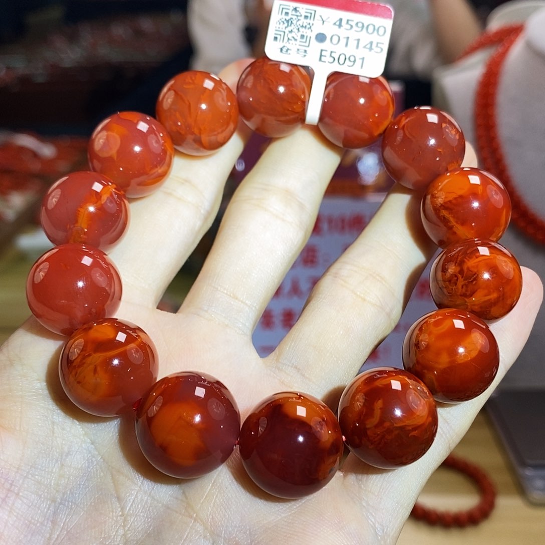 未镶嵌瓦西  17mm  多样性发一南红玛瑙